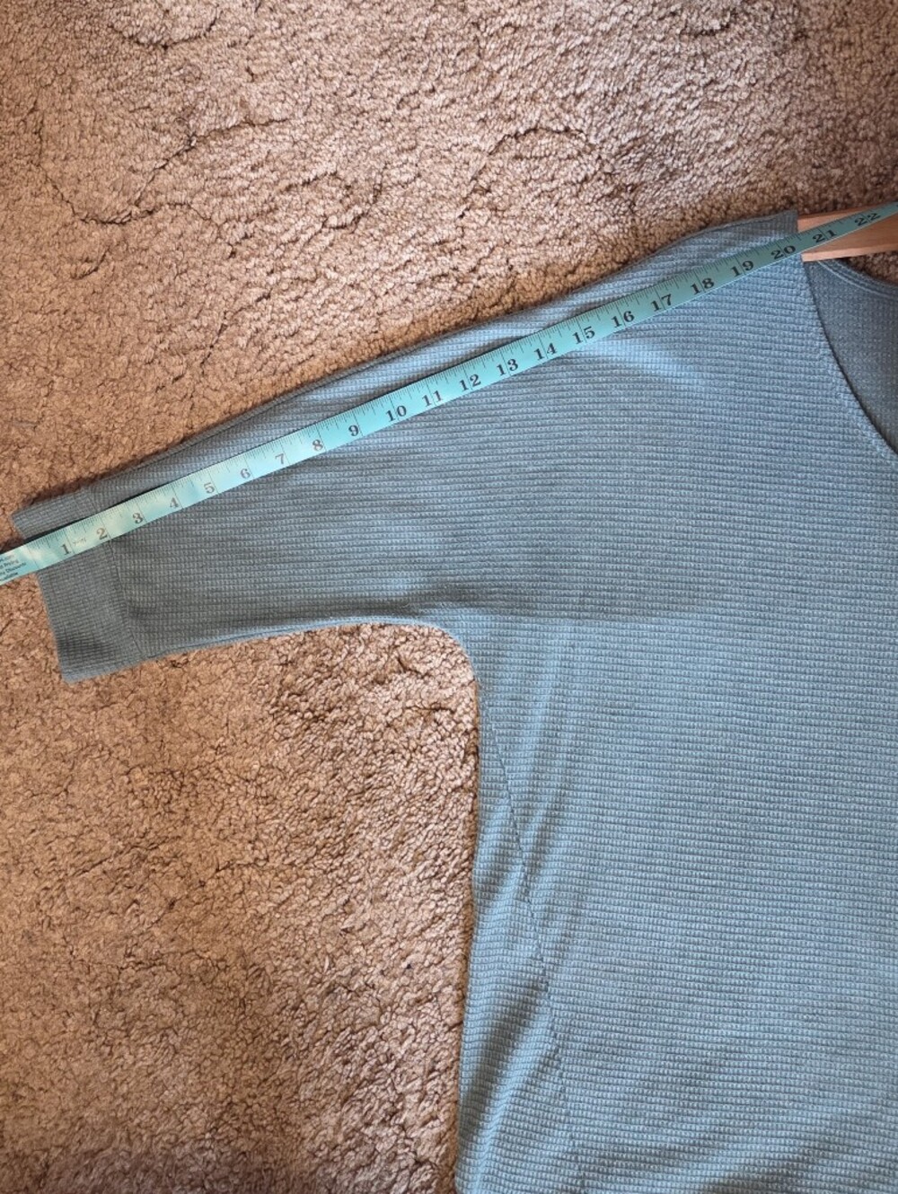 Sonoma Teal Scoop-Neck Waffle Tunic - Picture 3 of 5